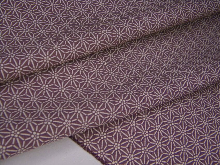 Kyo-komon Silk Chirimen Kimono Fabric Cut Piece