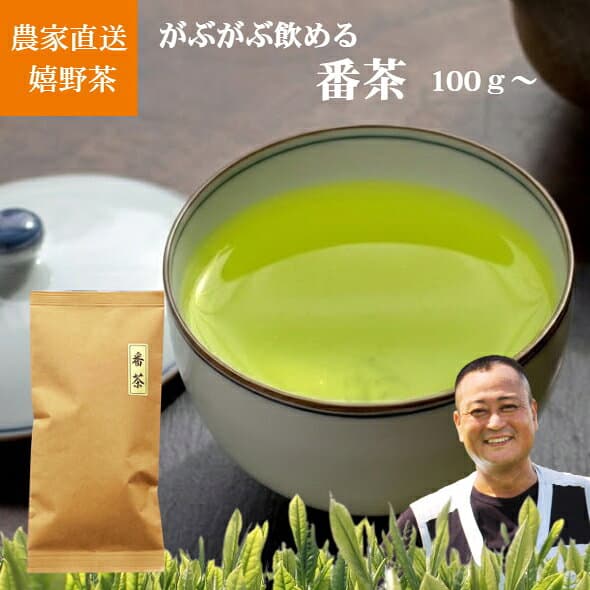6/7限定【3点で200円OFF】【予約】2026年産 嬉野茶 番茶（100g～)日本茶 緑茶 茶葉 送料無料 九州 佐賀県産 100gで100杯以上飲める 力強い味 カテキン 豊富 すっきり 渋み 水出し 冷茶 血糖値 健康 ダイエット お茶漬け 和菓子に合う 普段使い 常用茶