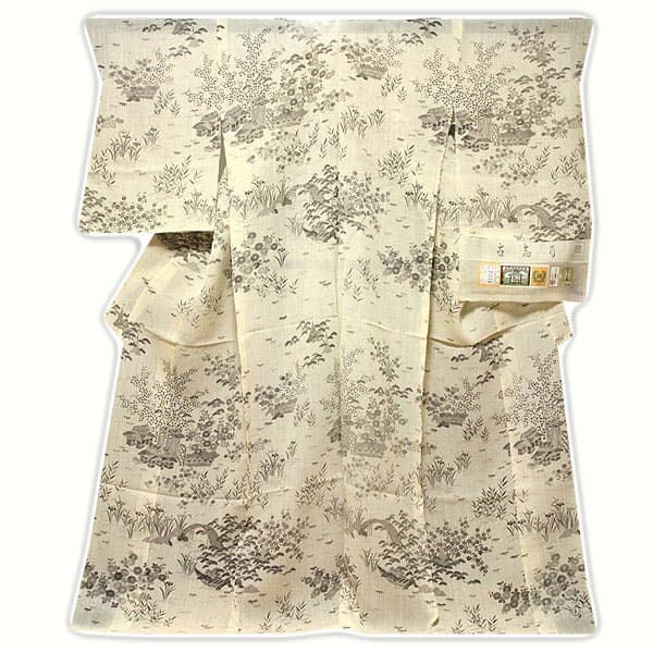 大新織物 本場小千谷紬 古志乃 茶屋辻圖案夏季訪問著