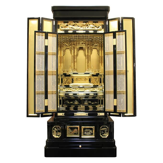 川辺仏壇 雅 日本製金佛壇（淨土真宗本願寺派用）