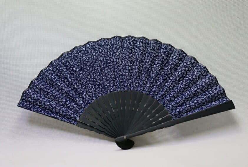 名古屋友禪 壽 男士真絲折扇