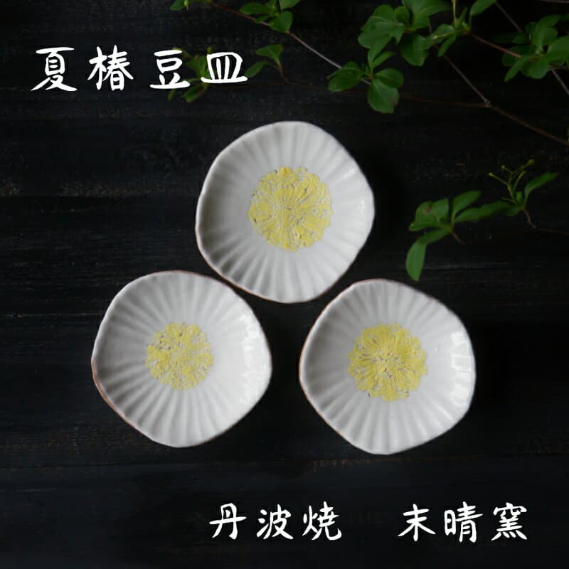 丹波燒 末晴窯 西端春奈 夏椿小碟
