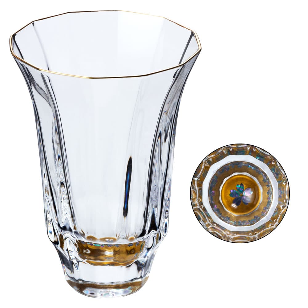 高岡漆器 螺鈿玻璃清酒杯